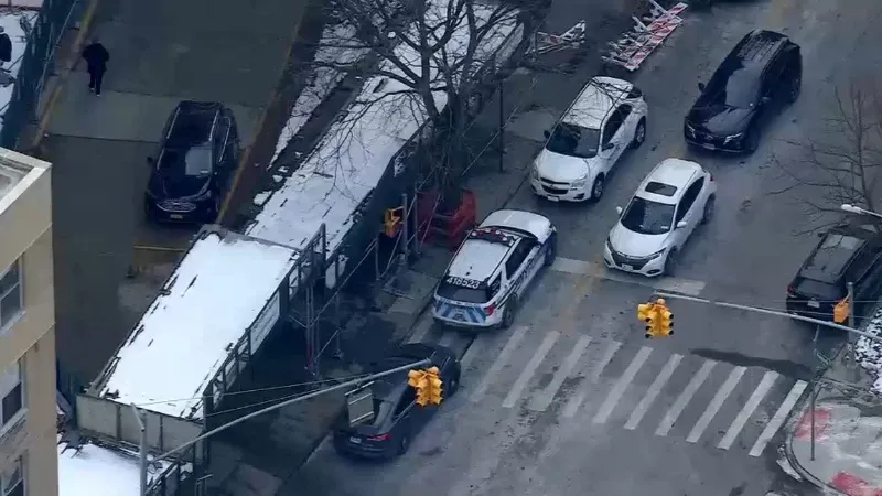 Police investigate the scene of a Bronx murder-suicide on Johnson Avenue.