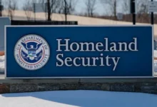 The headquarters of the Department of Homeland Security during the DHS shutdown operations.