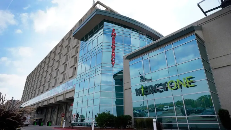 Apex Health hospital during the cyberattack diversion.