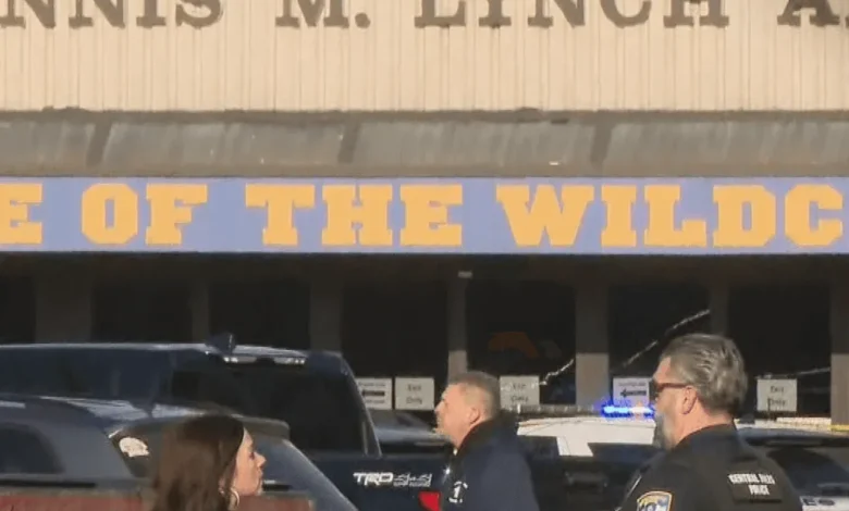 Rhode Island State Police investigators at the Rhode Island hockey rink shooting scene.