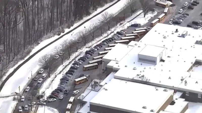 Police response to the Rockville high school shooting at Wootton High.