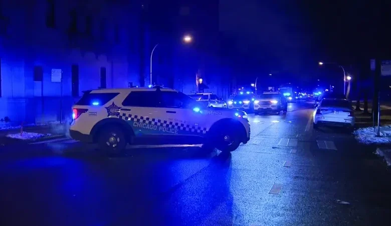 Chicago Police at the scene of a South Side shooting on East 67th Street.