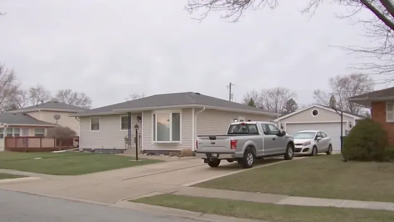 Police vehicles respond to the deadly Merrillville Indiana stabbing early Sunday morning.