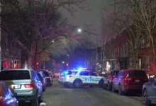 An NYPD cruiser arrives at the scene of the recent Sunset Park teen shooting in Brooklyn.