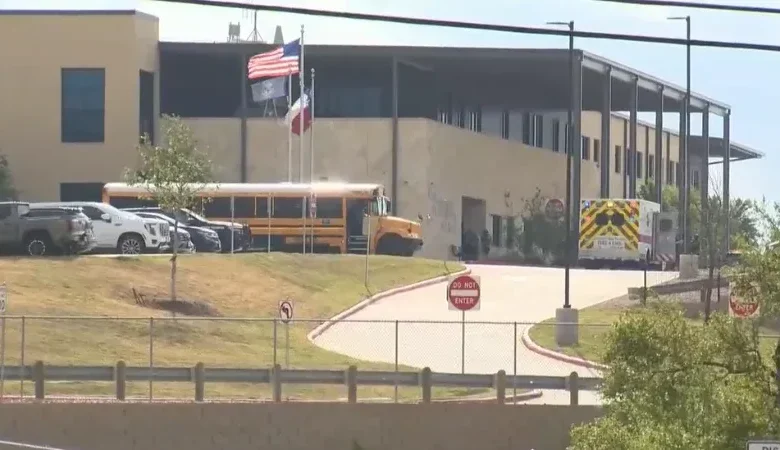 Law enforcement responds to shooting at Hill Country College Preparatory High School in Bulverde, Texas on March 30, 2026
