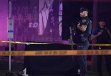 Law enforcement secures the scene of the fatal Estabrook Park shooting in Shorewood.