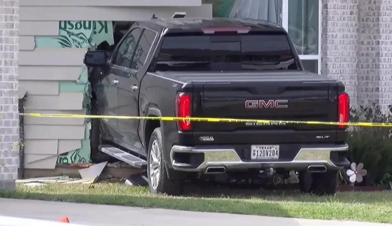 A pickup truck breached the residence during the tragic Montgomery County deadly home attack.