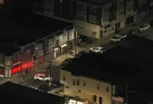 Police investigate shooting near 60th and Delancey streets in West Philadelphia on March 30, 2026
