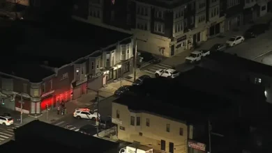 Police investigate shooting near 60th and Delancey streets in West Philadelphia on March 30, 2026