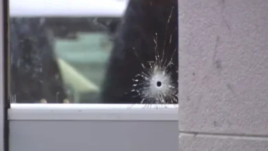 NYPD police cruiser responding after two teenage girls shot outside Coney Island McDonalds