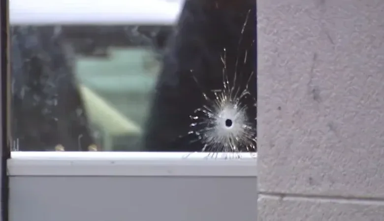 NYPD police cruiser responding after two teenage girls shot outside Coney Island McDonalds