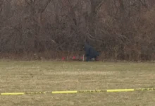 Crime scene where the bodies of 2 young girls found in suitcases in Cleveland.