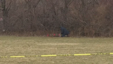 Crime scene where the bodies of 2 young girls found in suitcases in Cleveland.