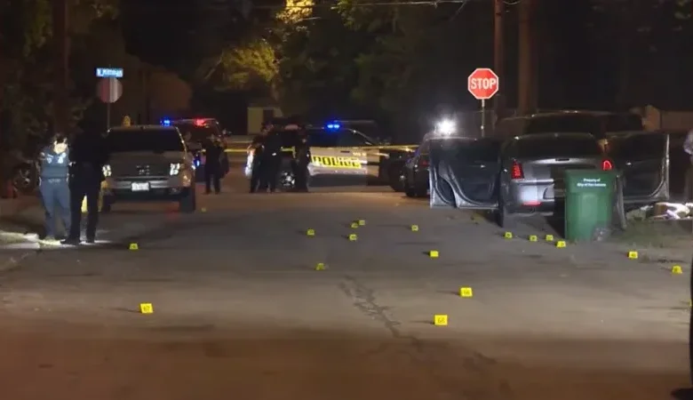 Police investigate targeted shooting on Center Street in San Antonio where over 80 shell casings were found
