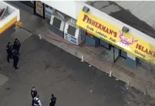 Police investigate shooting inside restaurant on South Halsted Street in Chicago Englewood