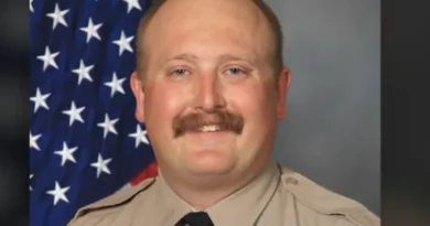Authorities established a multi-block perimeter in Porterville following the fatal shooting of Detective Randy Hoppert.