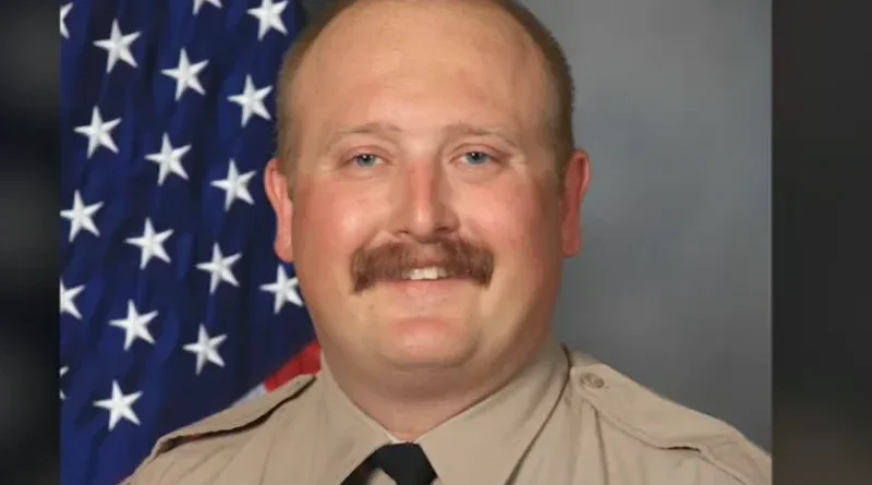 Authorities established a multi-block perimeter in Porterville following the fatal shooting of Detective Randy Hoppert.