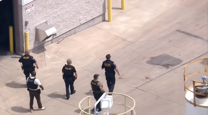 Police are searching for a suspect after an employee was shot and killed inside a Lansing, Illinois facility on Thursday.