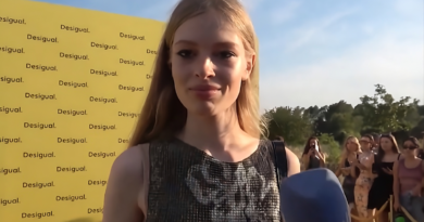 Vivian Wilson ended a red carpet interview in Ibiza