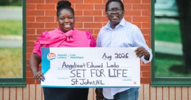 Canadian couple wins big lottery prize 8 years after 7-figure jackpot win