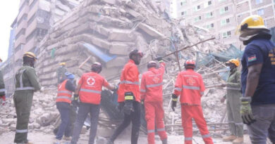 Multiple people feared trapped after multi-story building collapses in Nairobi, Kenya
