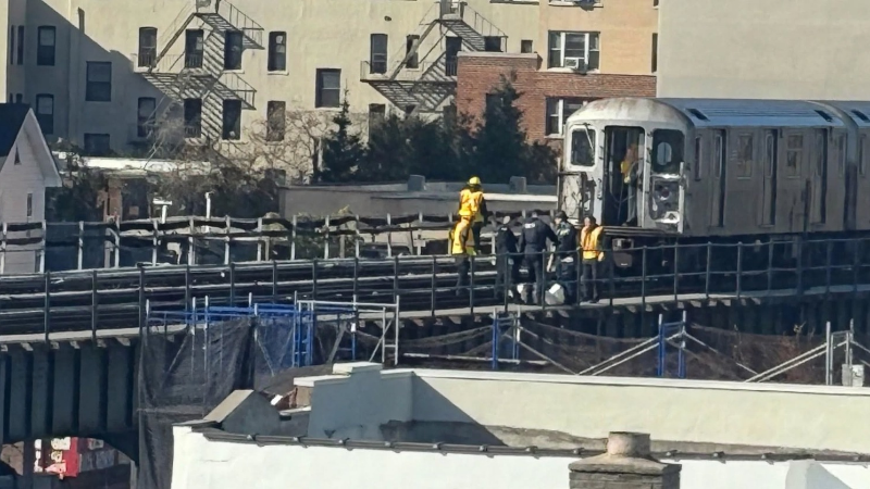 No. 6 Train at Bronx Subway Station