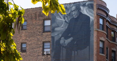 New Hyde Park mural honors late Chicago sculptor Richard Hunt